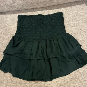 green skirt
